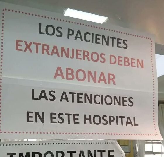 Los extranjeros no residentes deberán pagar por la atención en hospitales nacionales