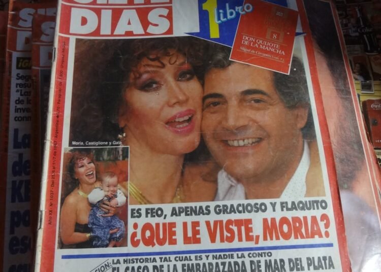 Se viralizó una polémica tapa de revista sobre Moria Casán y su historia con Mario Castiglione