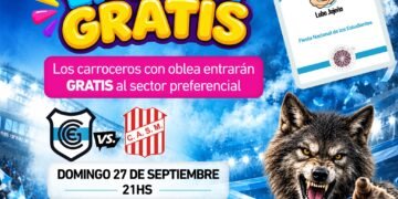 Reconocimiento a los estudiantes: Carroceros ingresarán gratis al partido de Gimnasia de Jujuy frente a San Martín de Tucumán